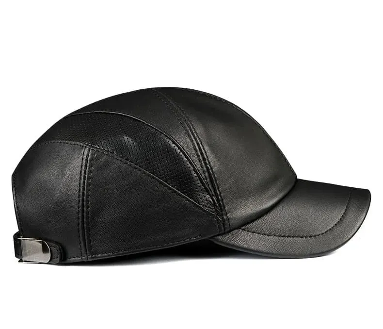 Coleman Genuine Leather Baseball Cap
