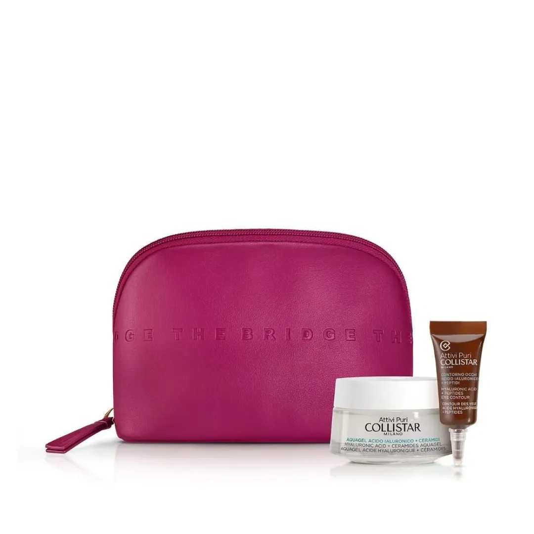 Collistar Hyaluronic Acid Aqua Gel   Hyaluronic Acid Eye Contour Pouch Set