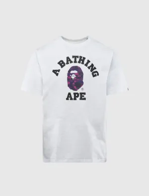 COLOR CAMO COLLEGE TEE men's T-shirts