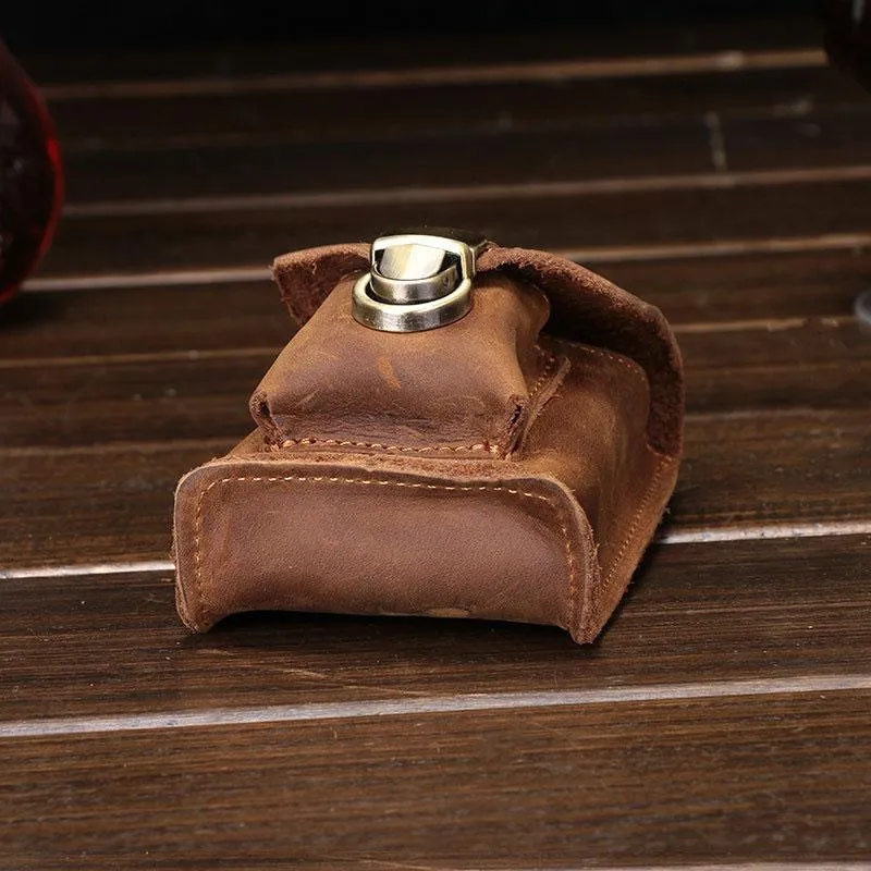 Cool Brown Leather Cell Phone HOLSTER Belt Pouches for Men Waist Bags BELT BAG For Men