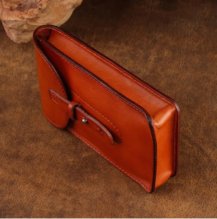 Cool Leather Mens Biker Cell Phone Holster Belt Pouch Side Waist Bag Shoulder Bag for Men
