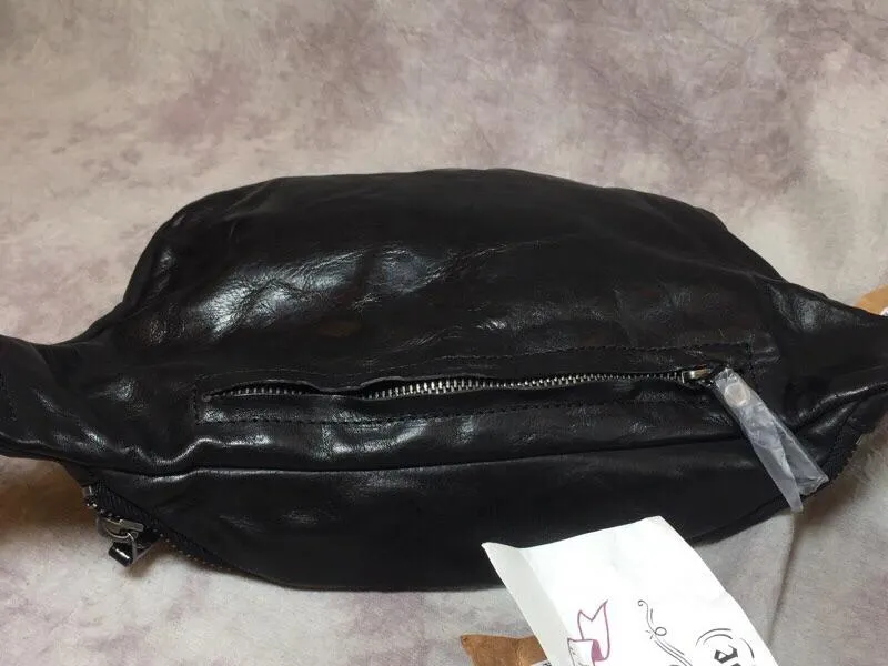 Cool Leather Mens FANNY PACK MENS WAIST BAG HIP PACK BELT BAG FOR MEN