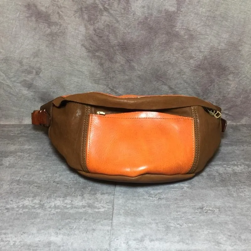 Cool Leather Mens FANNY PACK MENS WAIST BAG HIP PACK BELT BAG FOR MEN
