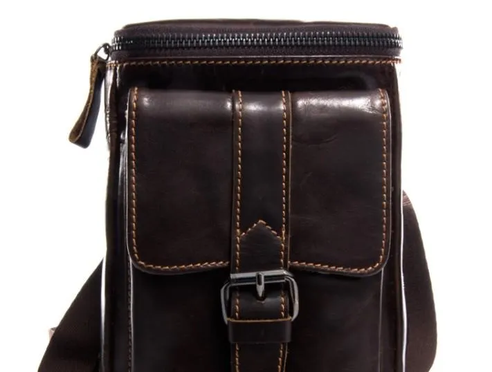 Cool Mens Leather Mens Belt Pouch Waist Bag Shoulder Bag Cell Phone Holster for Men