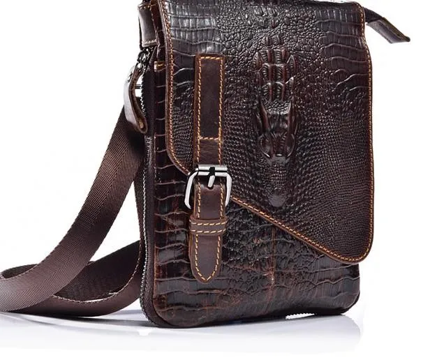 Cool Mens Leather Small Side Bag Belt Pouch Waist Pouch Holster Belt Case for Men