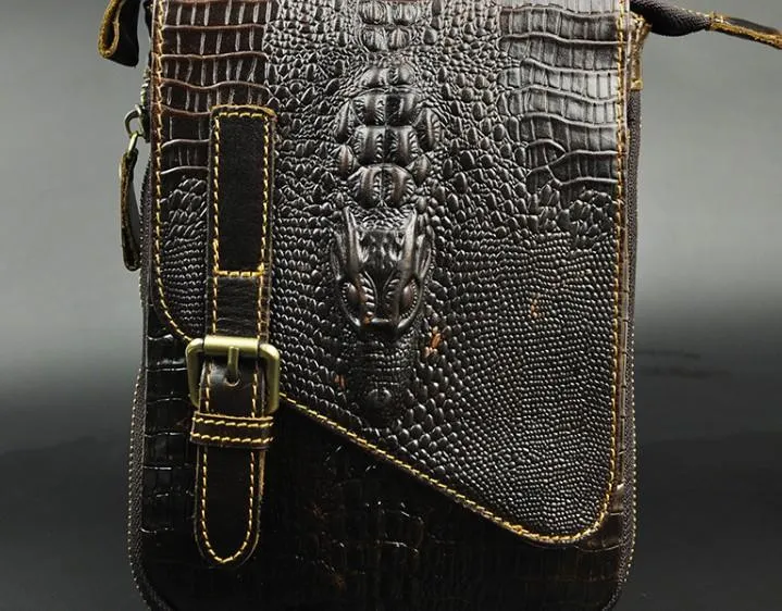 Cool Mens Leather Small Side Bag Belt Pouch Waist Pouch Holster Belt Case for Men