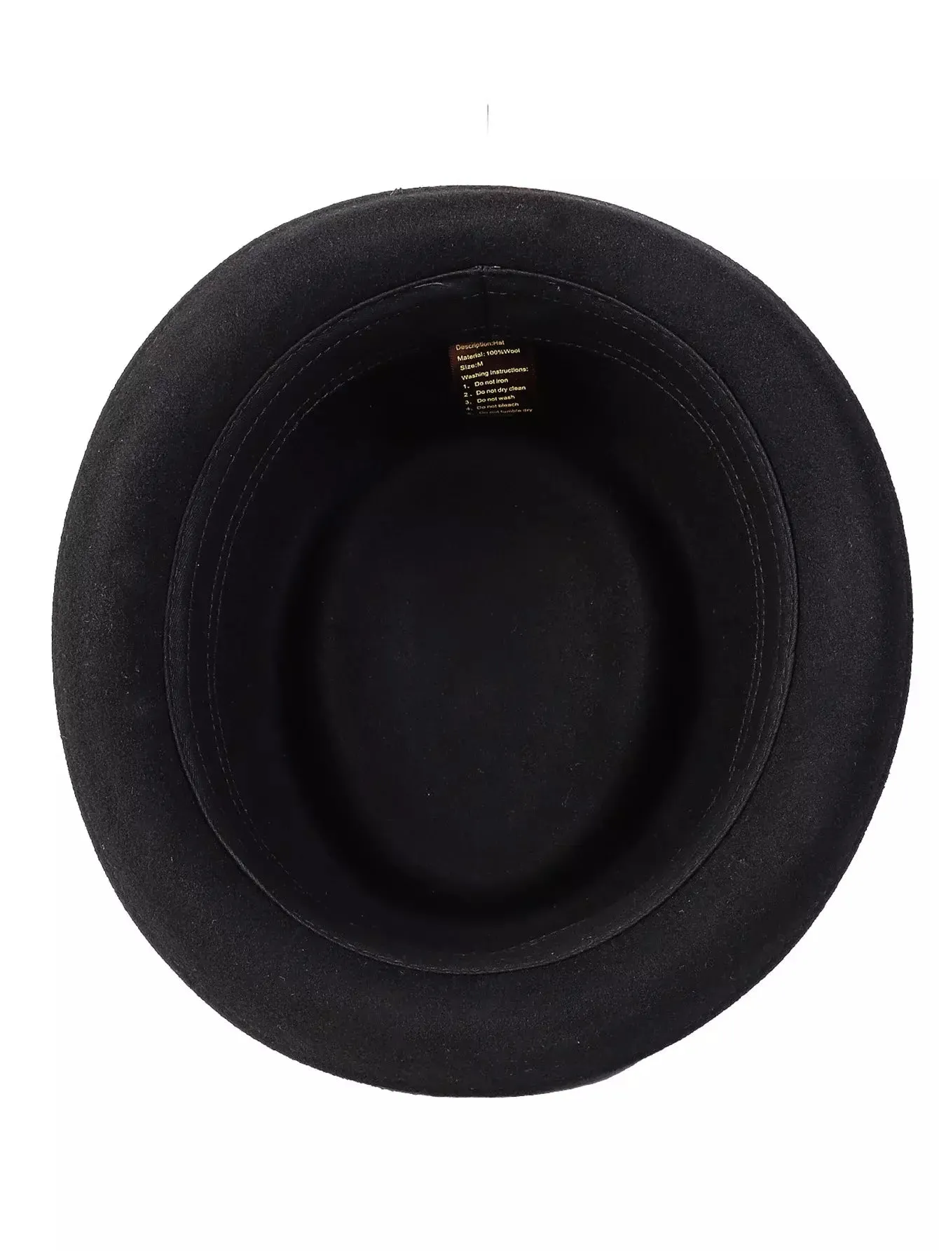 Corleone Black Wool Porkpie Hat