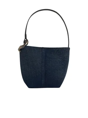 Corner' Bucket Bag In Blue Denim stylish bucket bags