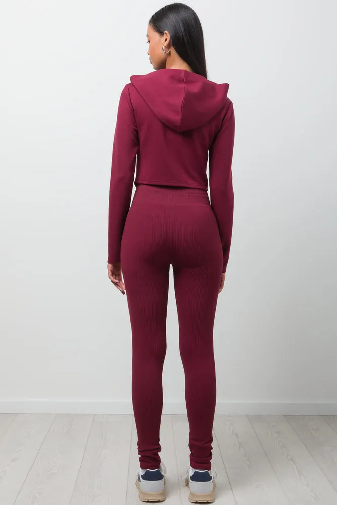 Corset Tracktop Burgundy