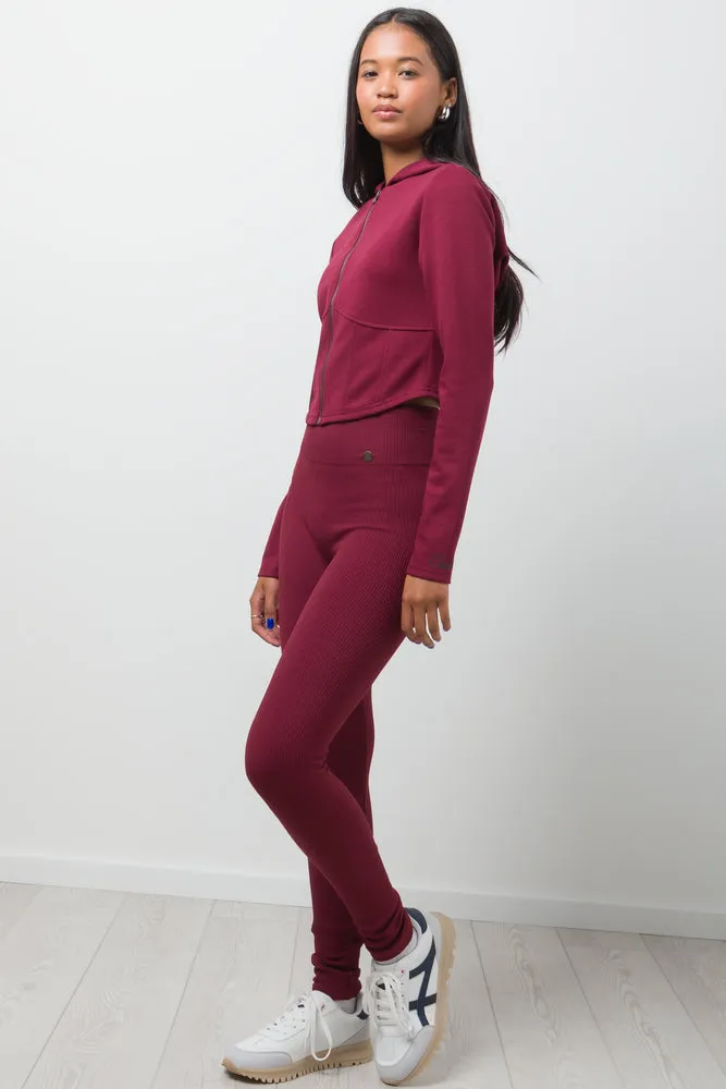 Corset Tracktop Burgundy