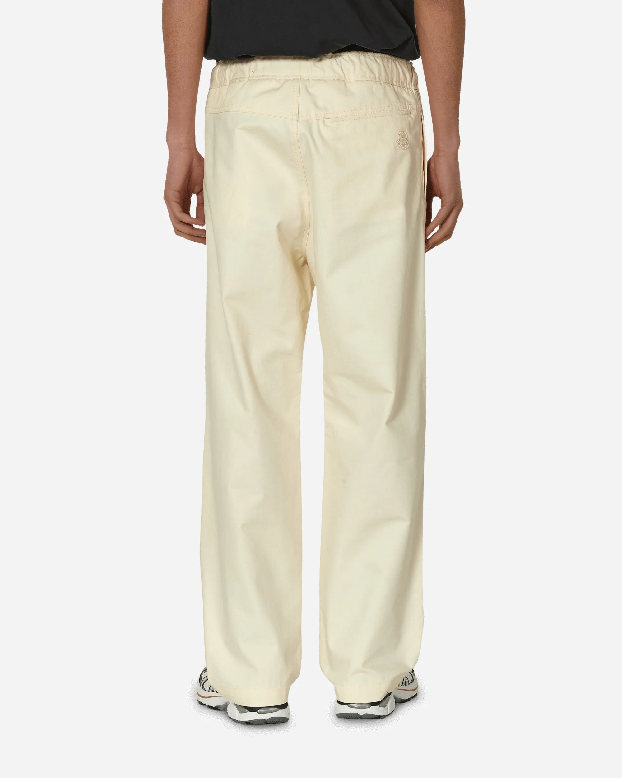 Cotton Poplin Trousers Beige