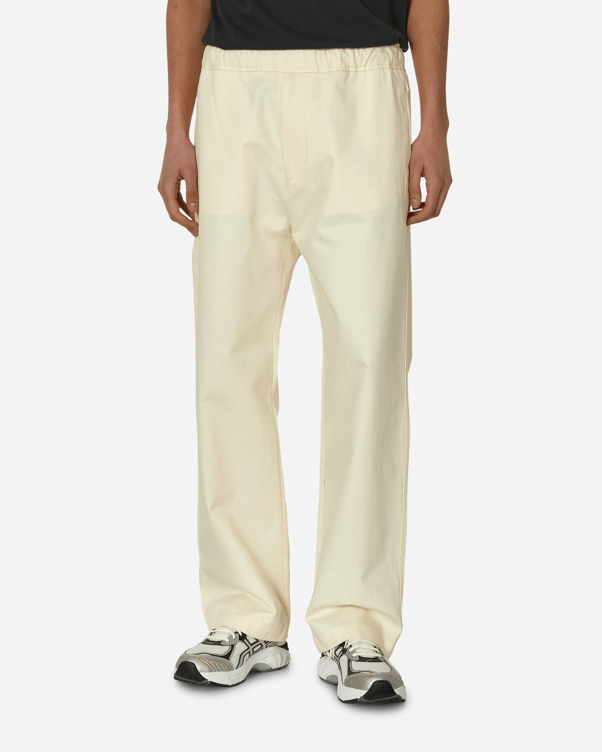 Cotton Poplin Trousers Beige Men's sweatshirt