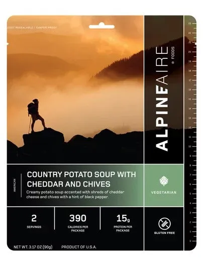 Country Potato Soup with Cheddar and Chives