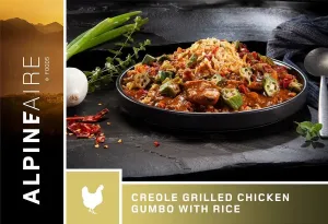 Creole Grilled Chicken Gumbo with Rice portable camping kitchen set discount camping cookware kit sale olding camp kitchen box clearance