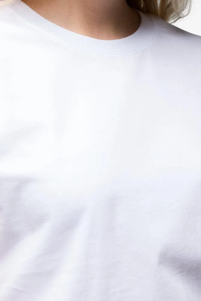 Crew Neck Short Sleeve T-Shirt White