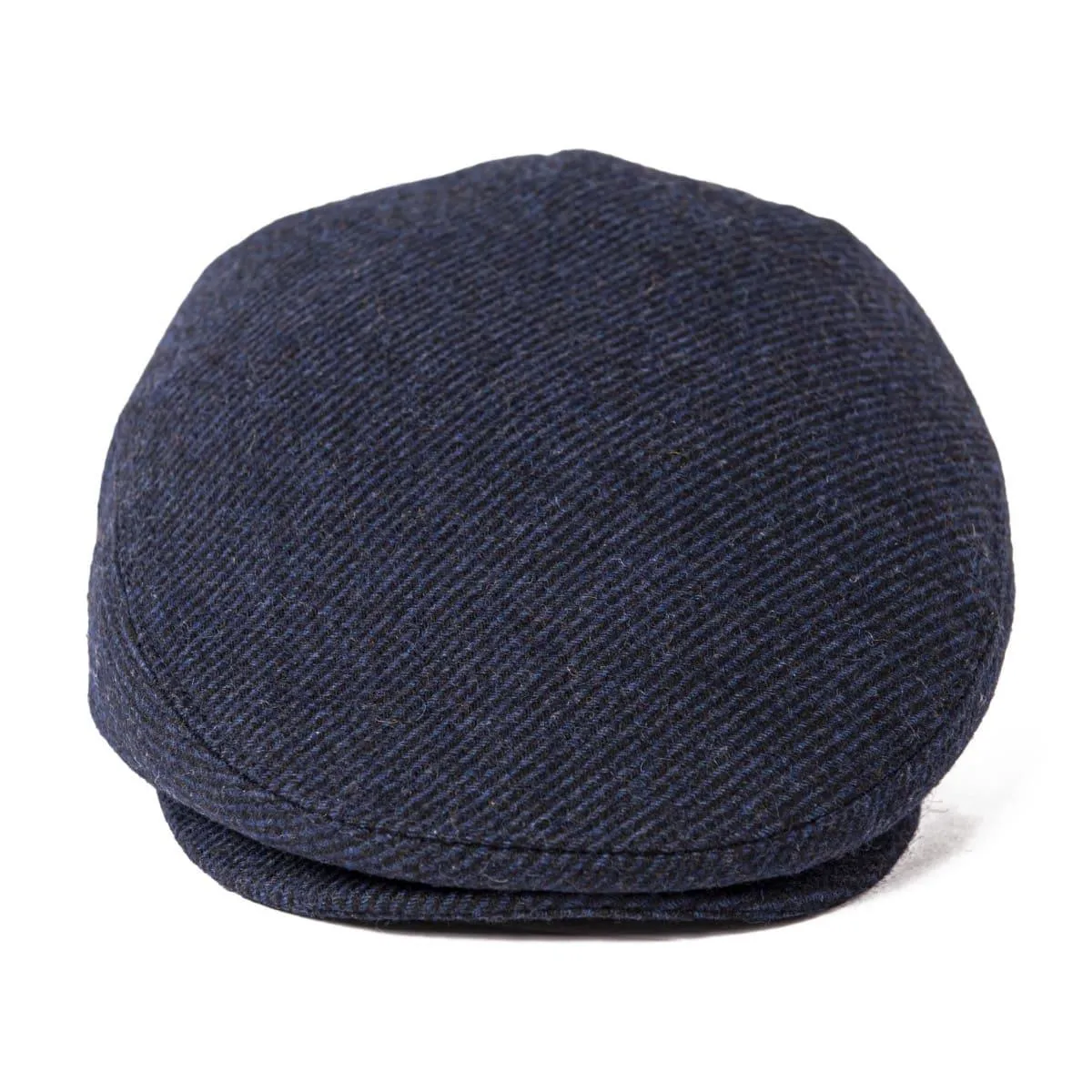 Croix Herringbone Wool Flat Cap