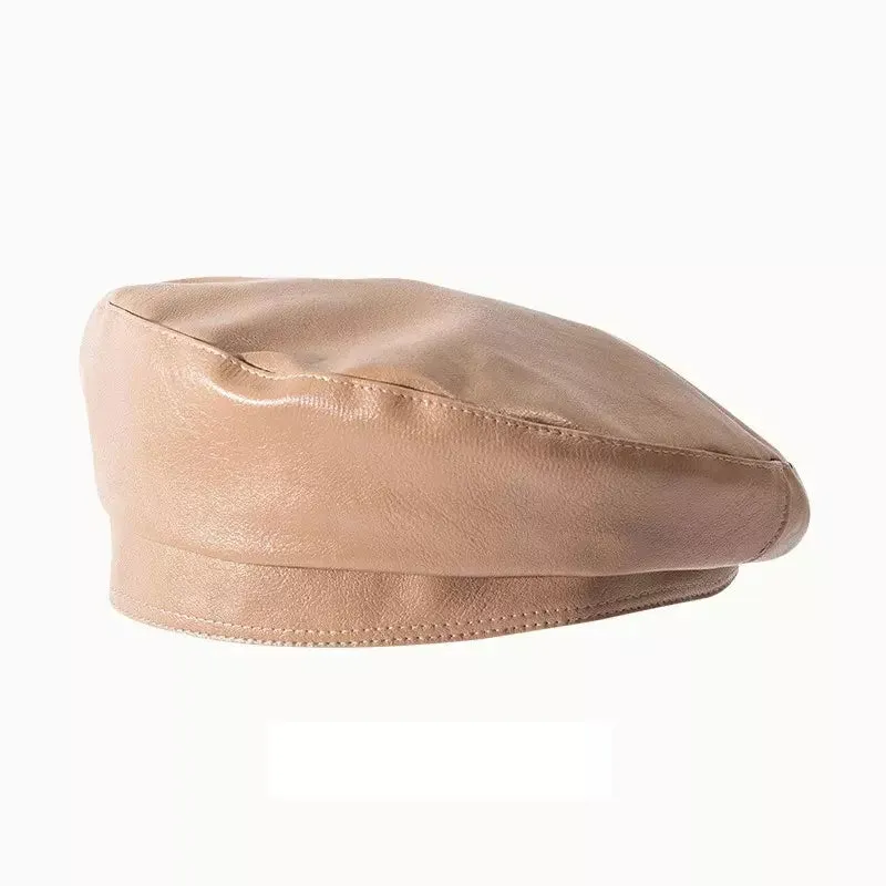 Crupet Vintage Leather Beret