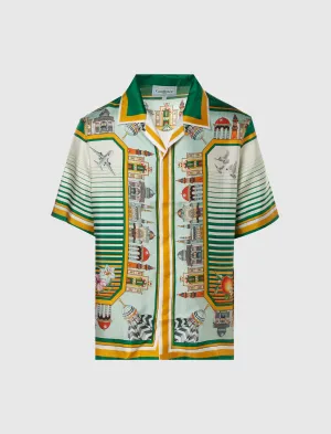 CUBAN COLLAR SHORT SLEEVE SHIRT men's T-shirts