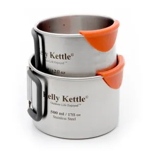 Cups | Twin Pack insulated camp mug discount collapsible silicone cup stainless steel tumbler with lid