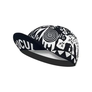 Cycology Black Series Cycling Cap boater hat with bow in beach sunlight