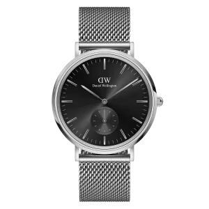 Daniel Wellington Classic Multi-Eye Sterling Onyx Silver Dial Watch DW00100711 
