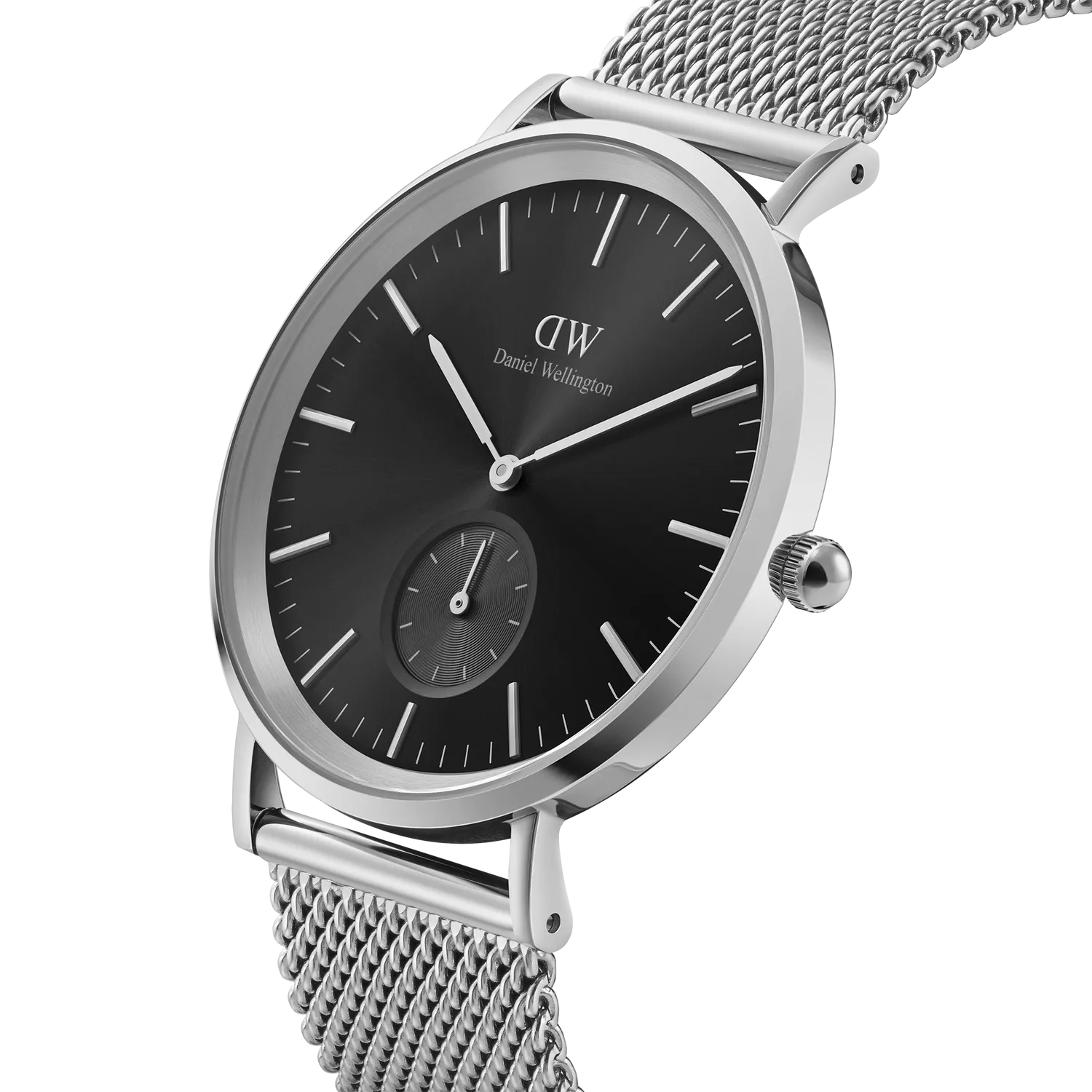 Daniel Wellington Classic Multi-Eye Sterling Onyx Silver Dial Watch DW00100711