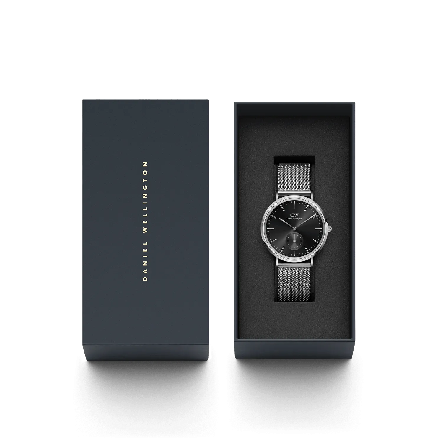 Daniel Wellington Classic Multi-Eye Sterling Onyx Silver Dial Watch DW00100711