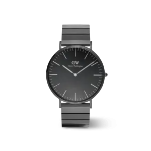 Daniel Wellington Classic Piano Link Onyx Unitone Watch 