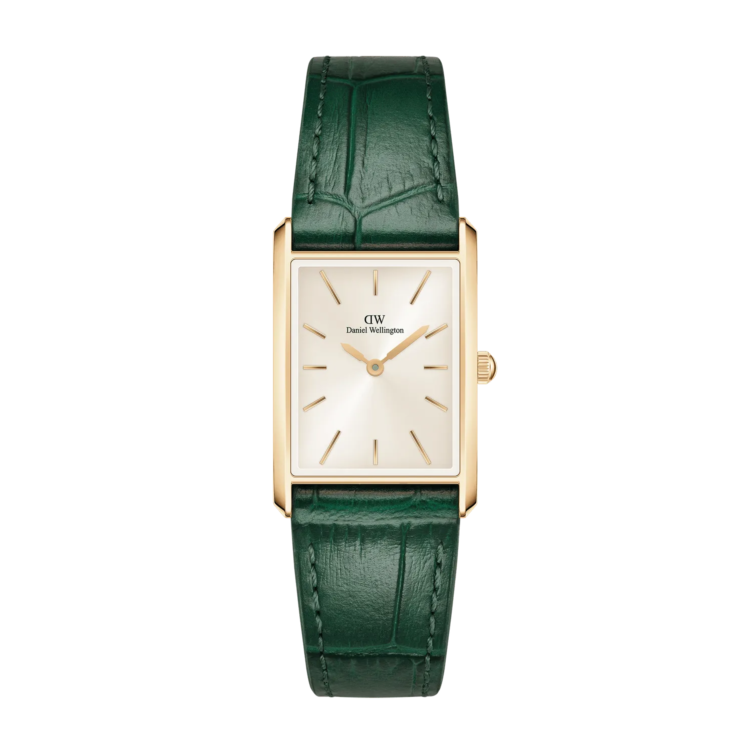 Daniel Wellington Crocodile-Embossed Champagne Gold Elegance Watch DW00100695 