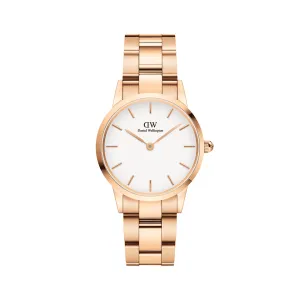 Daniel Wellington Iconic Link 28 RG White DW00100213 