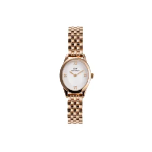 Daniel Wellington Ophelia Mini Beans Link White Dial Watch DW00100805 