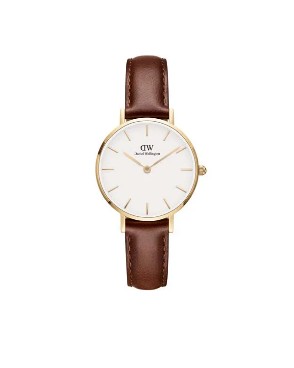 Daniel Wellington Petite 28 St Mawes Gold White Watch 