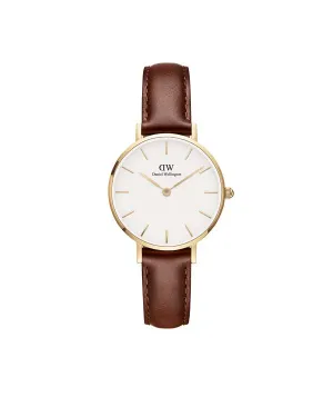 Daniel Wellington Petite 28 St Mawes Gold White Watch 