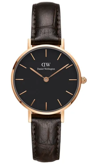 Daniel Wellington Petite 28mm York Black Dial Watch DW00100226 