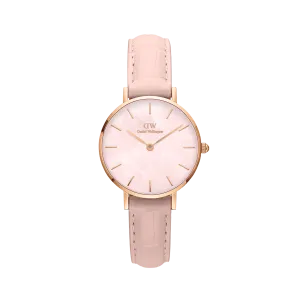 Daniel Wellington Petite Rouge Pink Leather Strap Watch DW00100514 