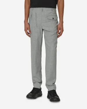 Deconstructed Checked Wool Trousers Grey Men's sweatshirt