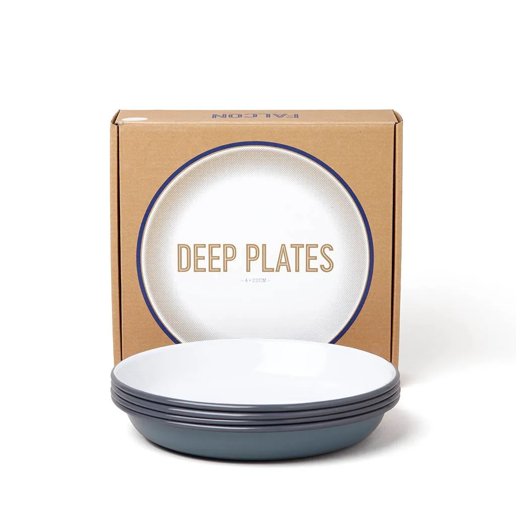 Deep Plates (Set of 4) camp cooking set sale portable camping stove camping coffee maker