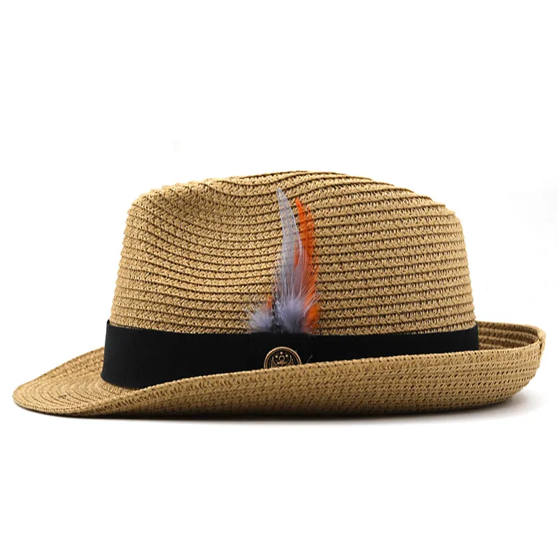Delmare Feather Trilby Hat