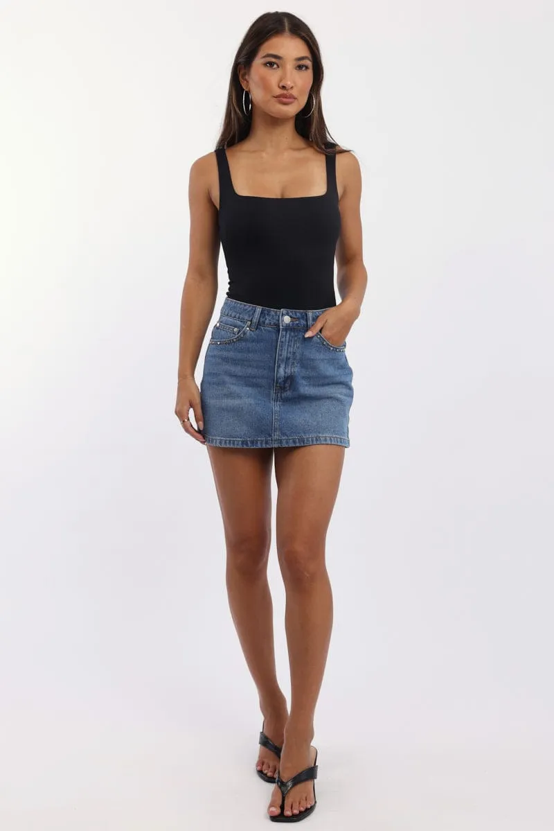 Denim Mini Skirt Mid Rise Regular Fit,skirt,denim skirt,mini skirt,maxi skirt,jean skirt,skort,tennis skirt,pleated skirt,pencil skirt,bubble skirt,plisse skirt,fitted skirt,midi skirt,short skirt,short mini skirt,leather skirt,a line skirt,Split skirt