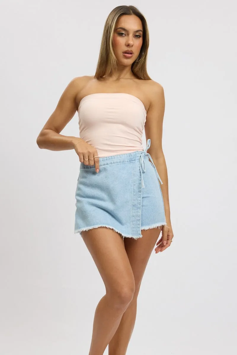 Denim Skorts Skirt High Rise,skirt,denim skirt,mini skirt,maxi skirt,jean skirt,skort,tennis skirt,pleated skirt,pencil skirt,bubble skirt,plisse skirt,fitted skirt,midi skirt,short skirt,short mini skirt,leather skirt,a line skirt