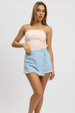 Denim Skorts Skirt High Rise,skirt,denim skirt,mini skirt,maxi skirt,jean skirt,skort,tennis skirt,pleated skirt,pencil skirt,bubble skirt,plisse skirt,fitted skirt,midi skirt,short skirt,short mini skirt,leather skirt,a line skirt