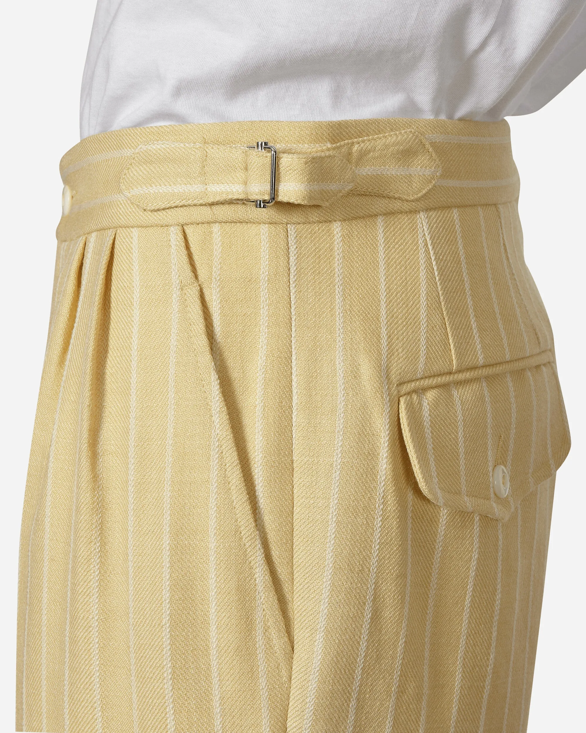Dennis Stripe Trousers Cream / White