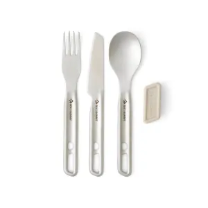 Detour Stainless Steel Cutlery Set - (3 Piece) portable camping kitchen set discount camping cookware kit sale olding camp kitchen box clearance