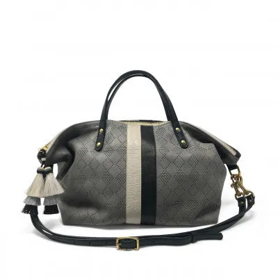 Diamond Perf Devon Holdall - Storm Grey/chalk and Black Stripe crossbody bags low price