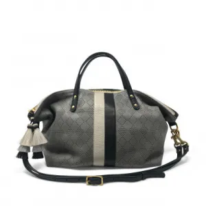 Diamond Perf Devon Holdall - Storm Grey/chalk and Black Stripe crossbody bags low price