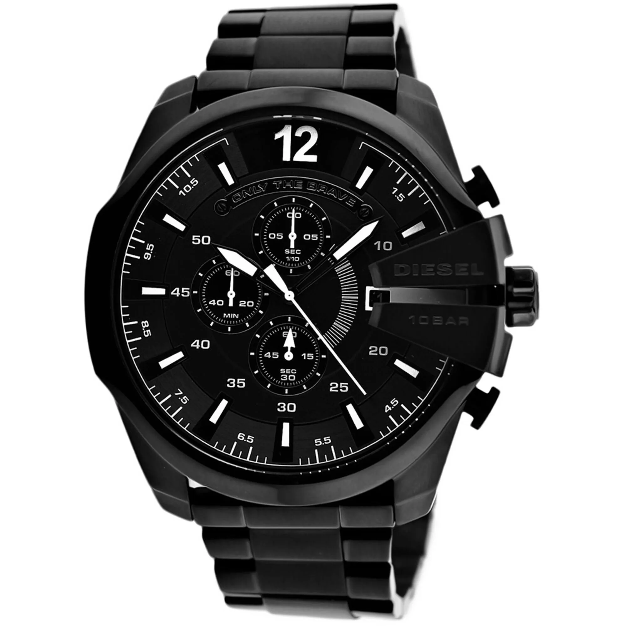 Diesel Men's Watch - Mega Chief Quartz Chronograph Black Dial Steel Bracelet | DZ4283 Luxury Quartz Watch Quartz Watch Sale