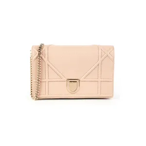 Dior Diorama Wallet on Chain WOC Beige/Pink Crossbody Bags Cheap Online