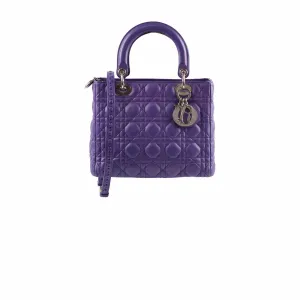 Dior Lady Dior Limited Edition Medium Quilted Bag (recoloured) Top Handle Bags Cheap