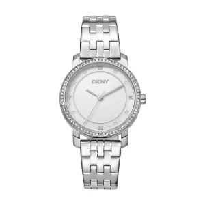 DKNY Astoria Glitz Silver Dial Stainless Steel Watch DK1L065M0035 