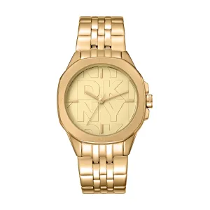 DKNY Brooklyn Midi Champagne Dial Stainless Steel Watch DK1L012M0065 